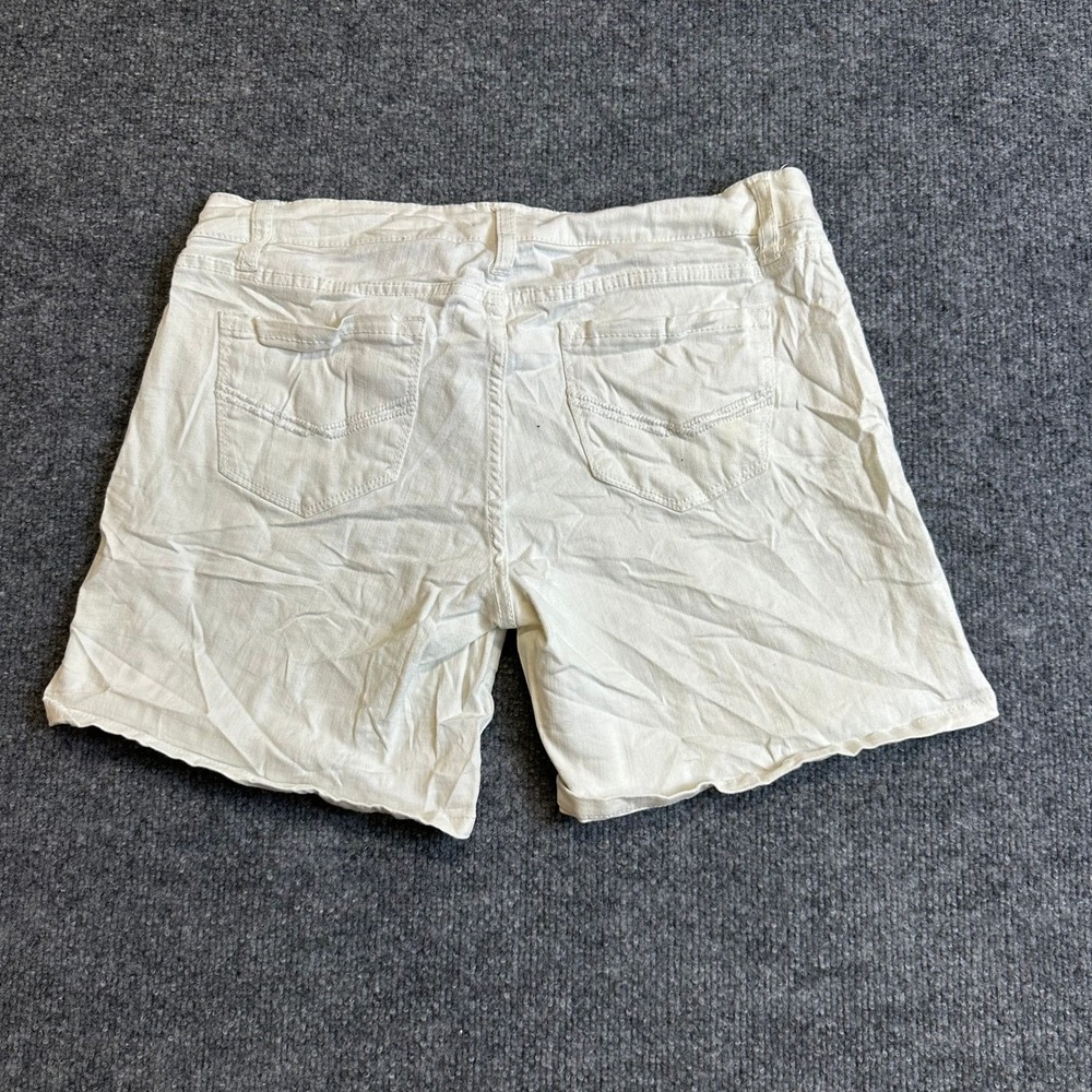 Jalate Denim Shorts Womens Size 9 White Casual Stretch 5-Pocket Summer Classic